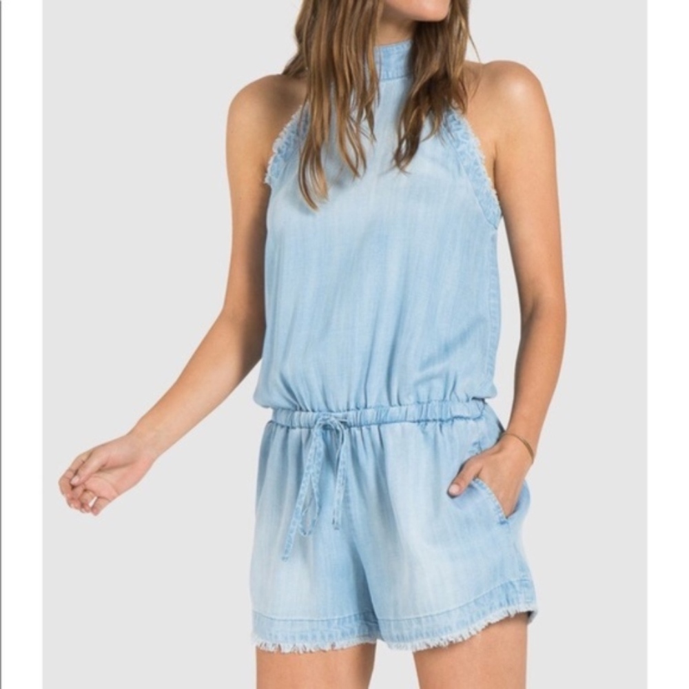 Anthropologie Cloth & Stone Frayed romper - Picture 4 of 6